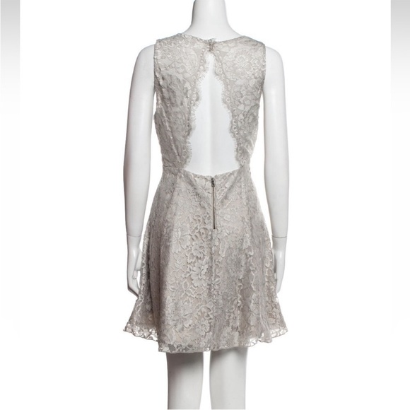 NEW Alice + Olivia A-Line Natalia Champagne Lace Dress Sleeveless size 10 NWT - Picture 4 of 4